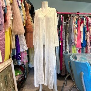 Vintage Iridescent Sparkle Netted Duster